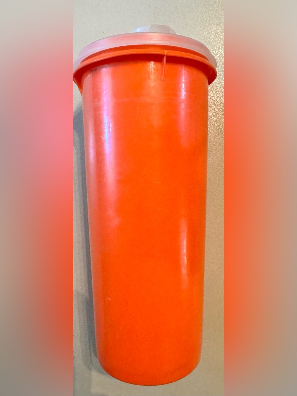 Tupperware Bright Orange Round Lid